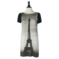 "Eiffel Tower " dress with short sleeve MOSCHINO CHEAP & CHIC