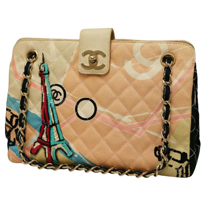 Eiffel Tower Multicolor Chanel Bag For Sale