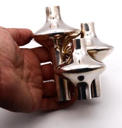 Eigel Jensen per Anton Michelsen 1960 Portacandele scultoreo in sterile