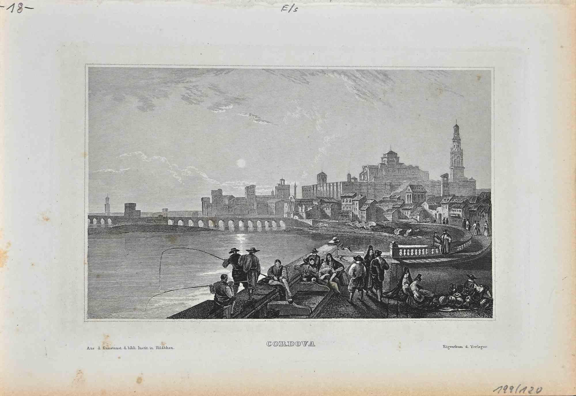 Ansicht von Cordova  Originallithographie von Eigenthum d. Verleger – Originallithographie – 19. Jahrhundert