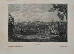 View of Madrid - Original Lithograph by Eigenthum d. Verleger - 19th Century