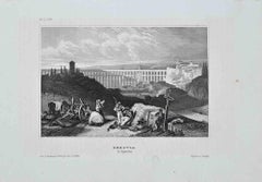 View of Segovia – Originallithographie von Eigenthum d. Verleger – 19. Jahrhundert