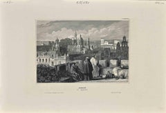 View of Xeres - Original Lithograph by Eigenthum d. Verleger - 19th Century