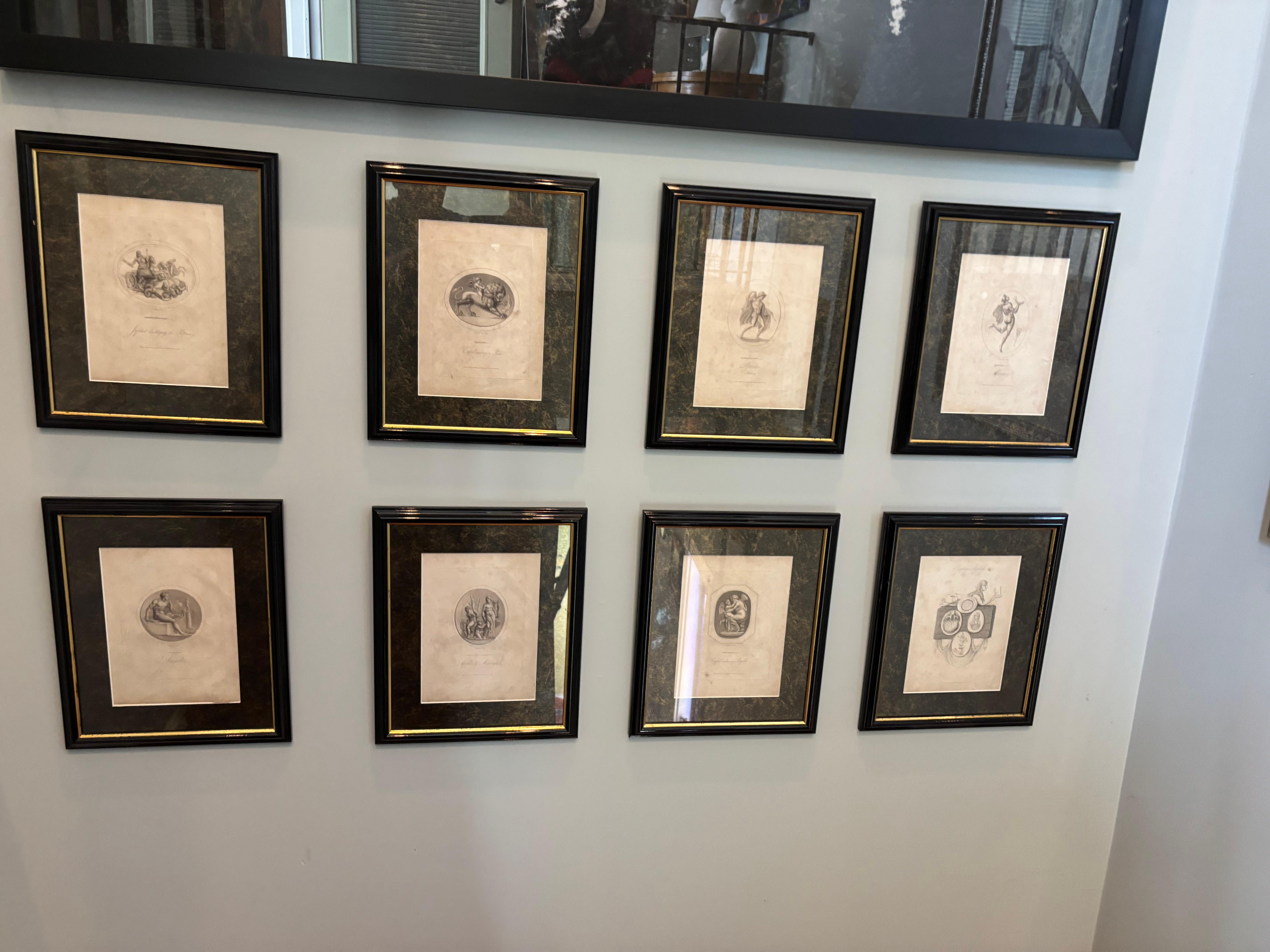 Eight 19 Century Neoclassical English Engravings by Richard Dagley For Sale 12