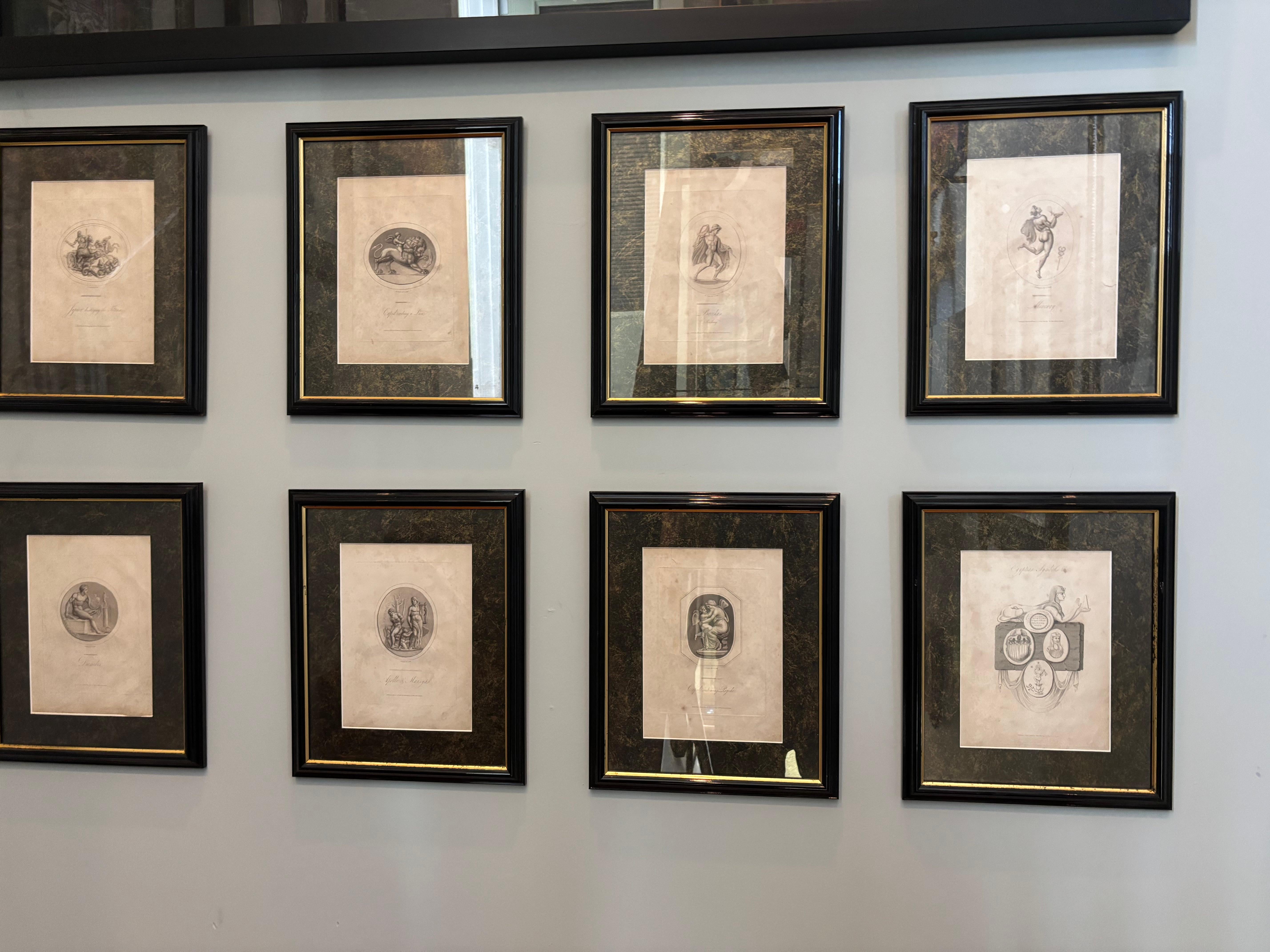 Eight 19 Century Neoclassical English Engravings by Richard Dagley For Sale 13