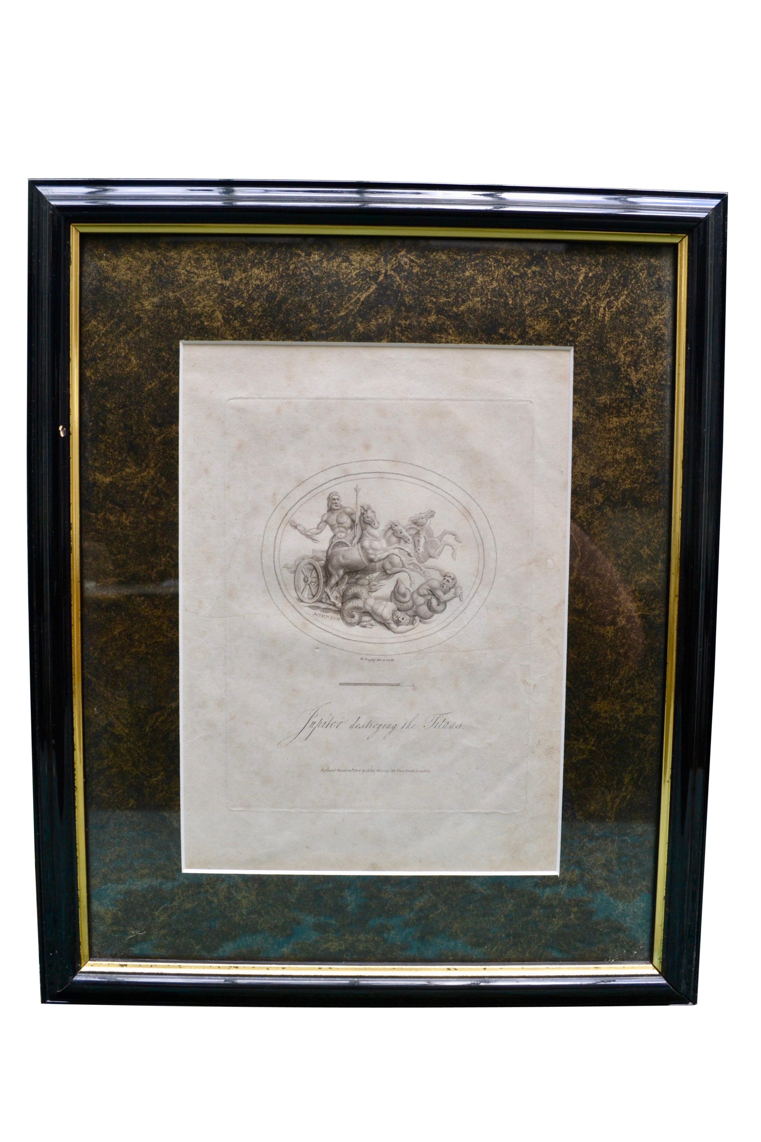 Eight 19 Century Neoclassical English Engravings by Richard Dagley In Good Condition For Sale In Vancouver, British Columbia