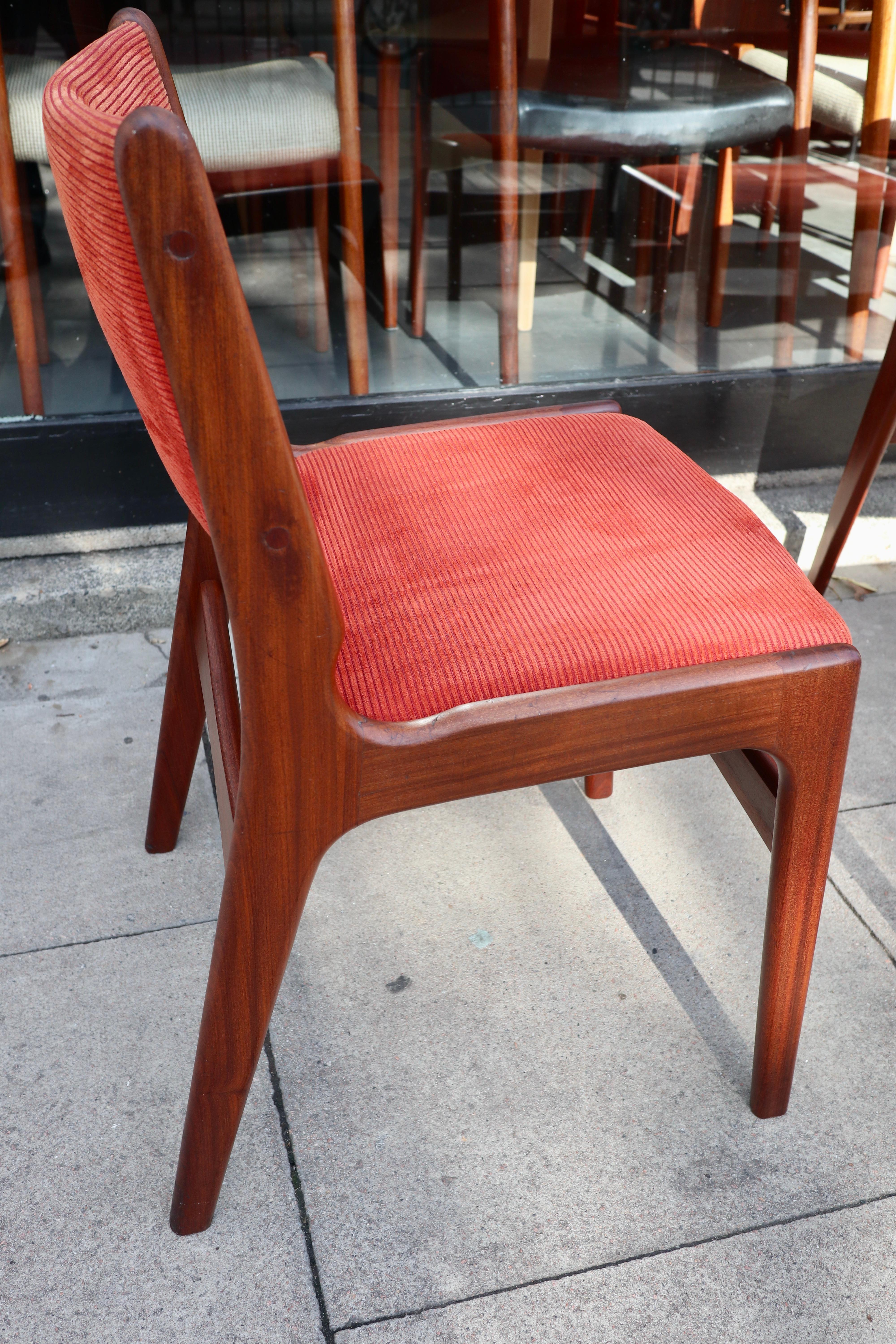 Eight 1960s Erik Buch 'Model 89' Teak Danish Dining Chairs  For Sale 4