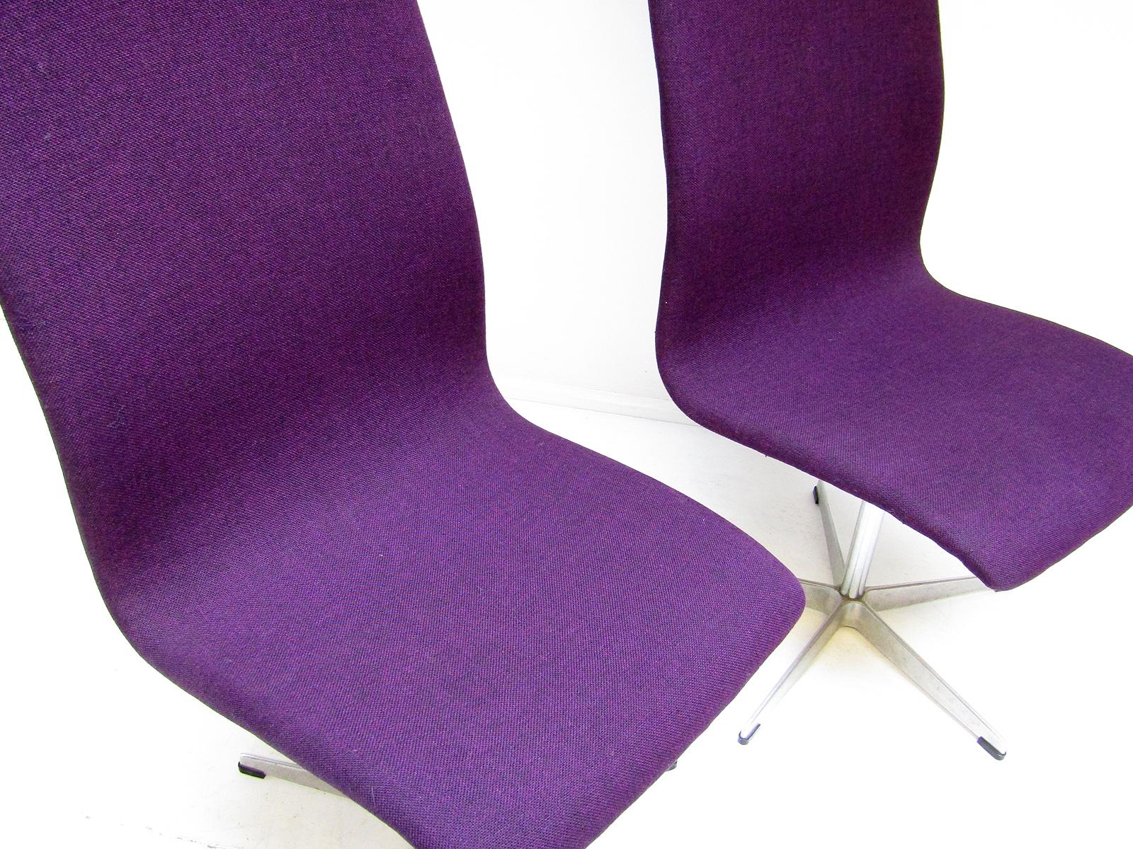 Huit chaises Oxford à haut dossier des années 1960 d'Arne Jacobsen pour Fritz Hansen en vente 6