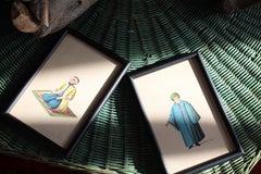 Eight 19th Century Italian School Watercolours Turkish & Eastern Portraits