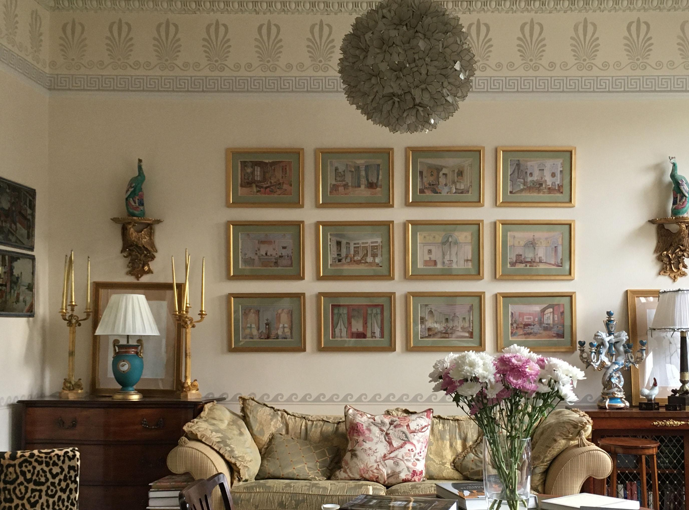 Eight Antique French Interior Decor Prints 3