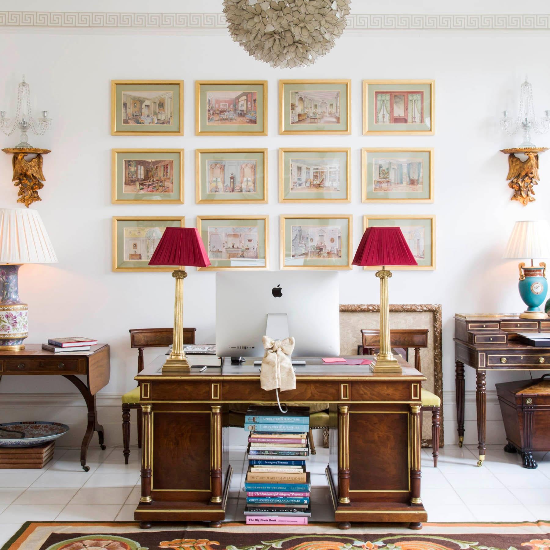 Eight Antique French Interior Decor Prints 4