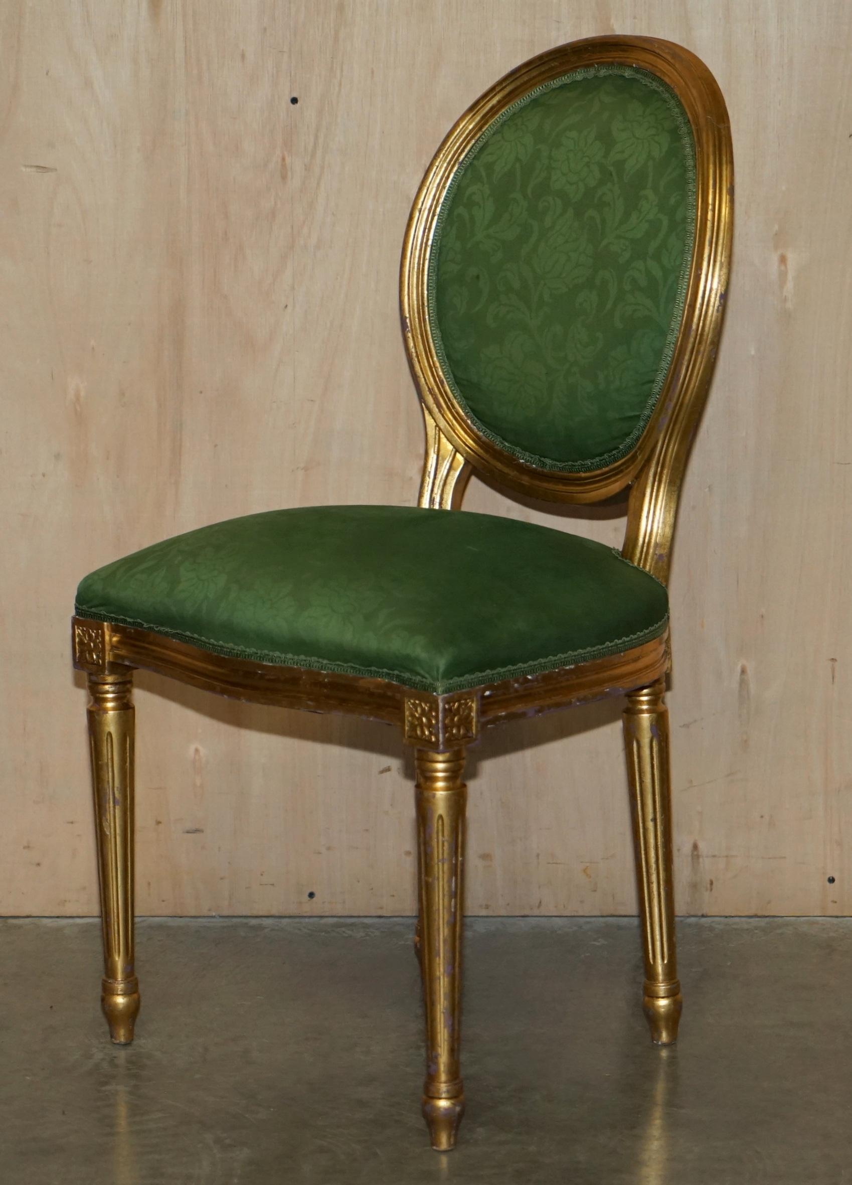 High Victorian Eight Antique Louis XVI Style Dining Chairs from Lady Diana's Spencer House 8 For Sale