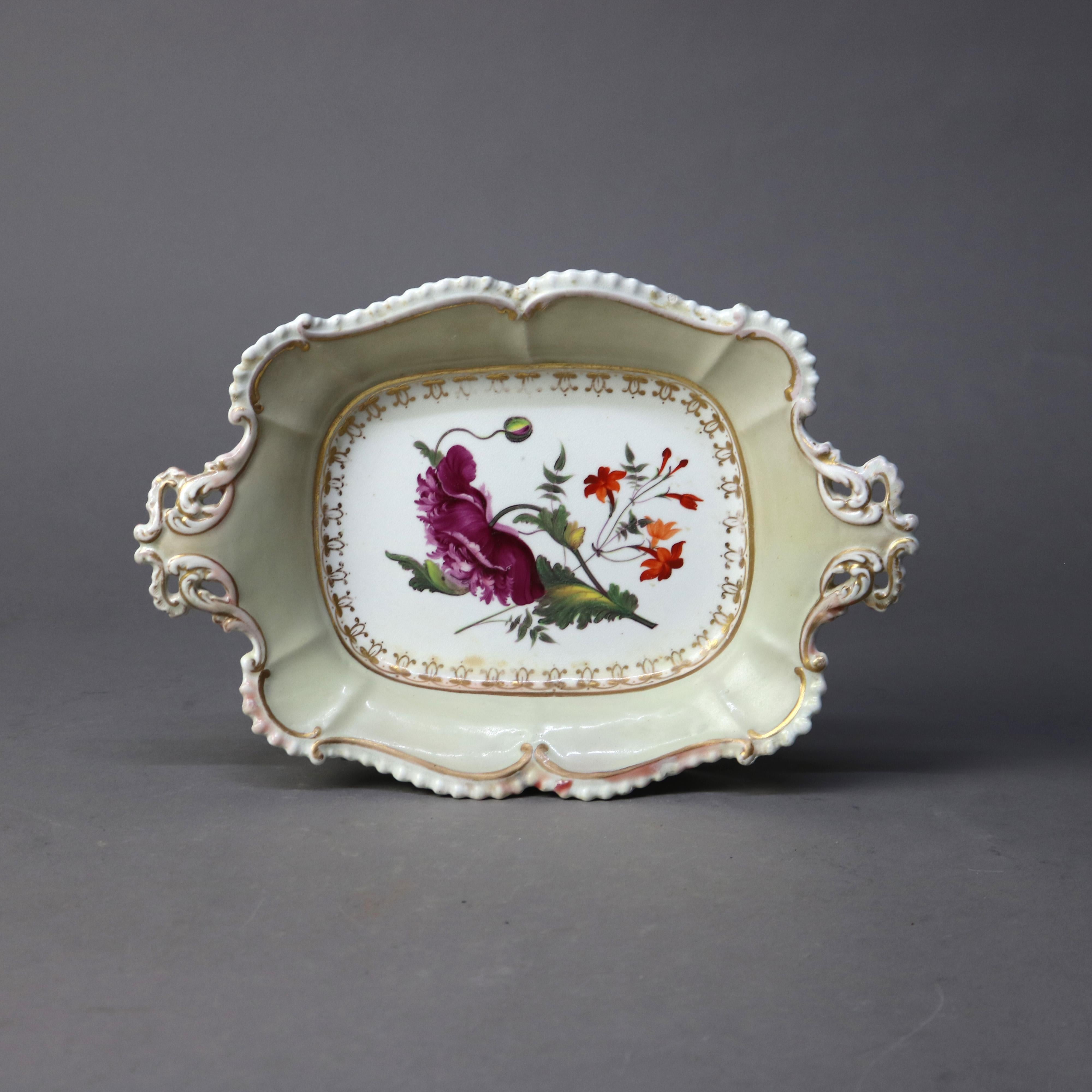 Eight Antique Old Paris Porcelain & Limoges Hand Painted & Gilt Plates & Platter

Platter - 2 1/2