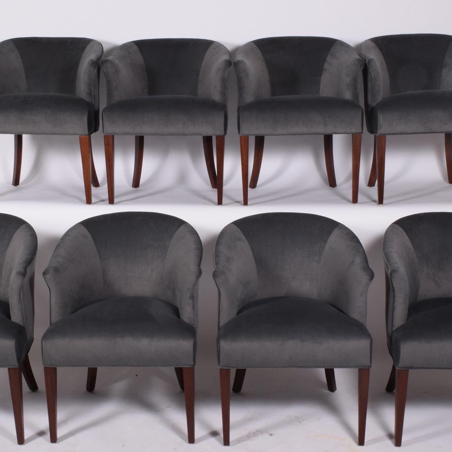 North American Eight Armchairs in Style of Edward Wormley