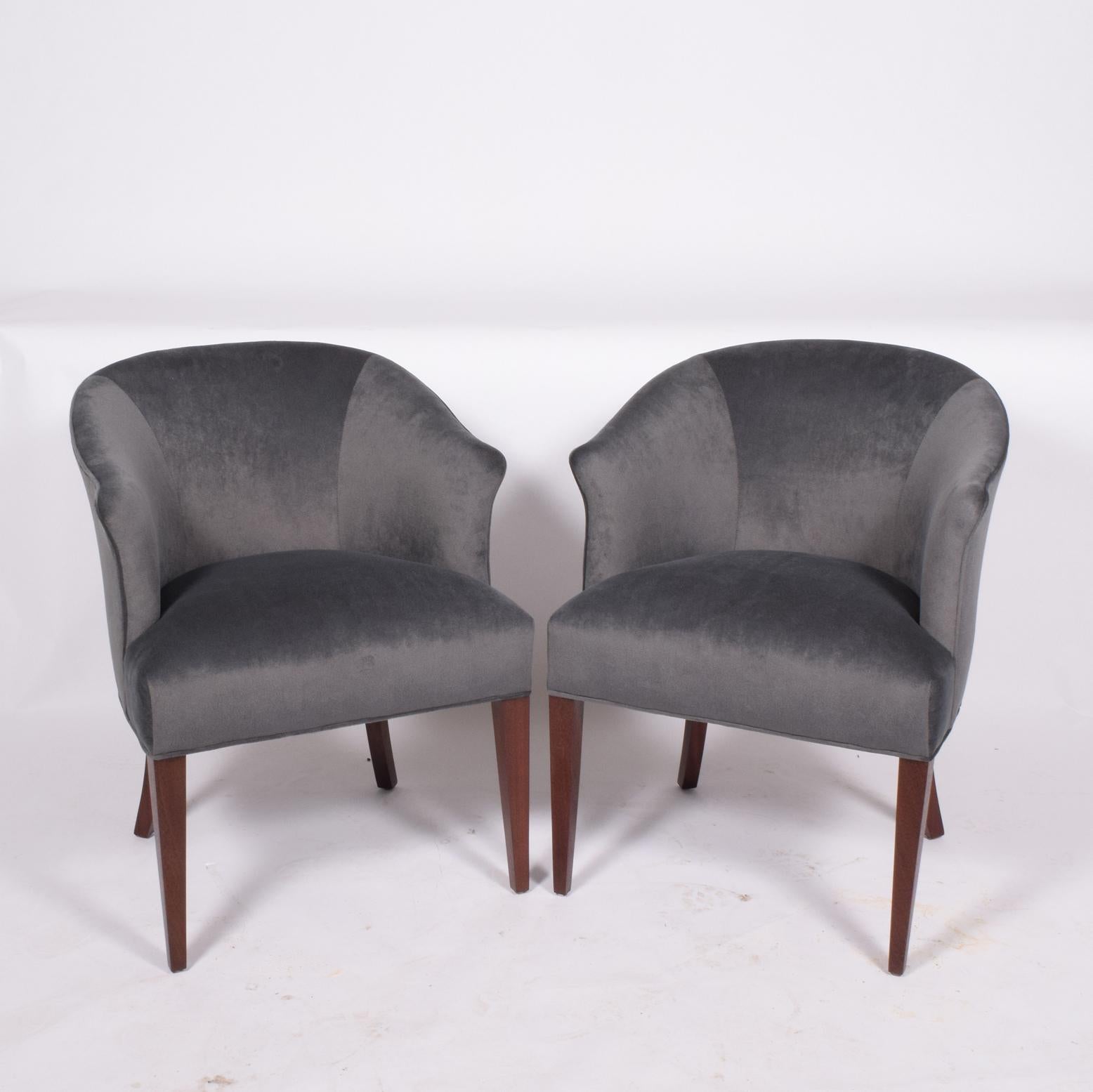 Eight Armchairs in Style of Edward Wormley In Good Condition In Hudson, NY