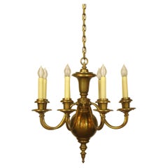 Vintage Eight Arm Colonial Style Chandelier