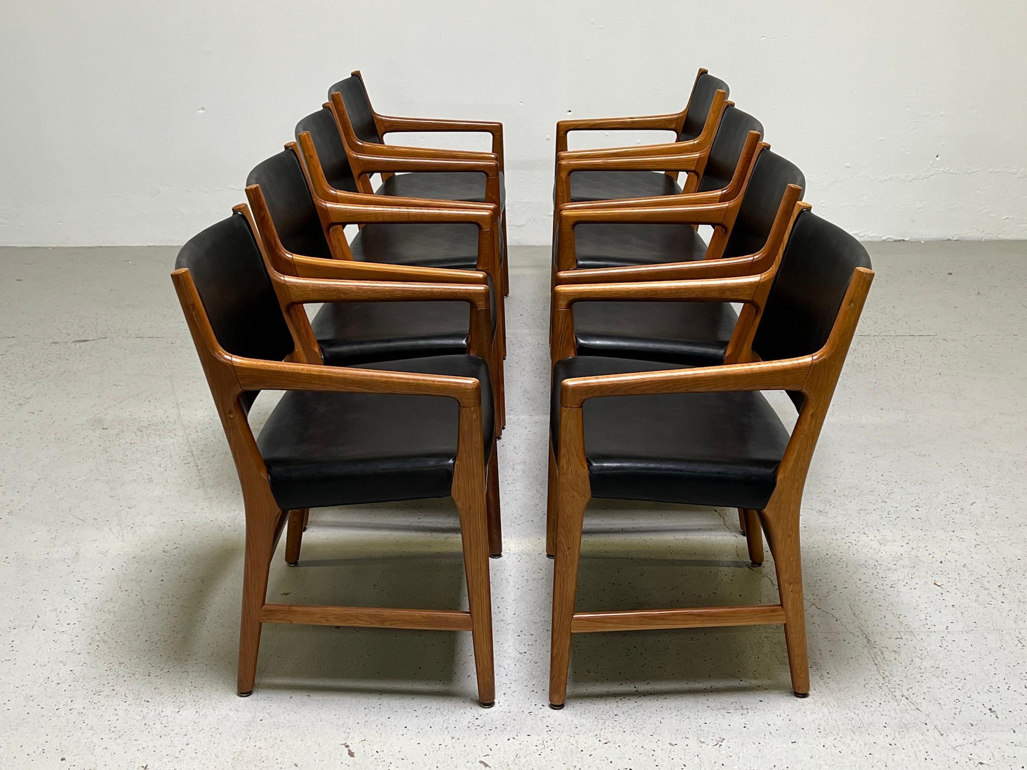 Eight Armchairs by Hans Wegner for Johannes Hansen 3