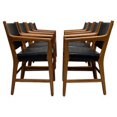 Vintage Eight Armchairs by Hans Wegner for Johannes Hansen