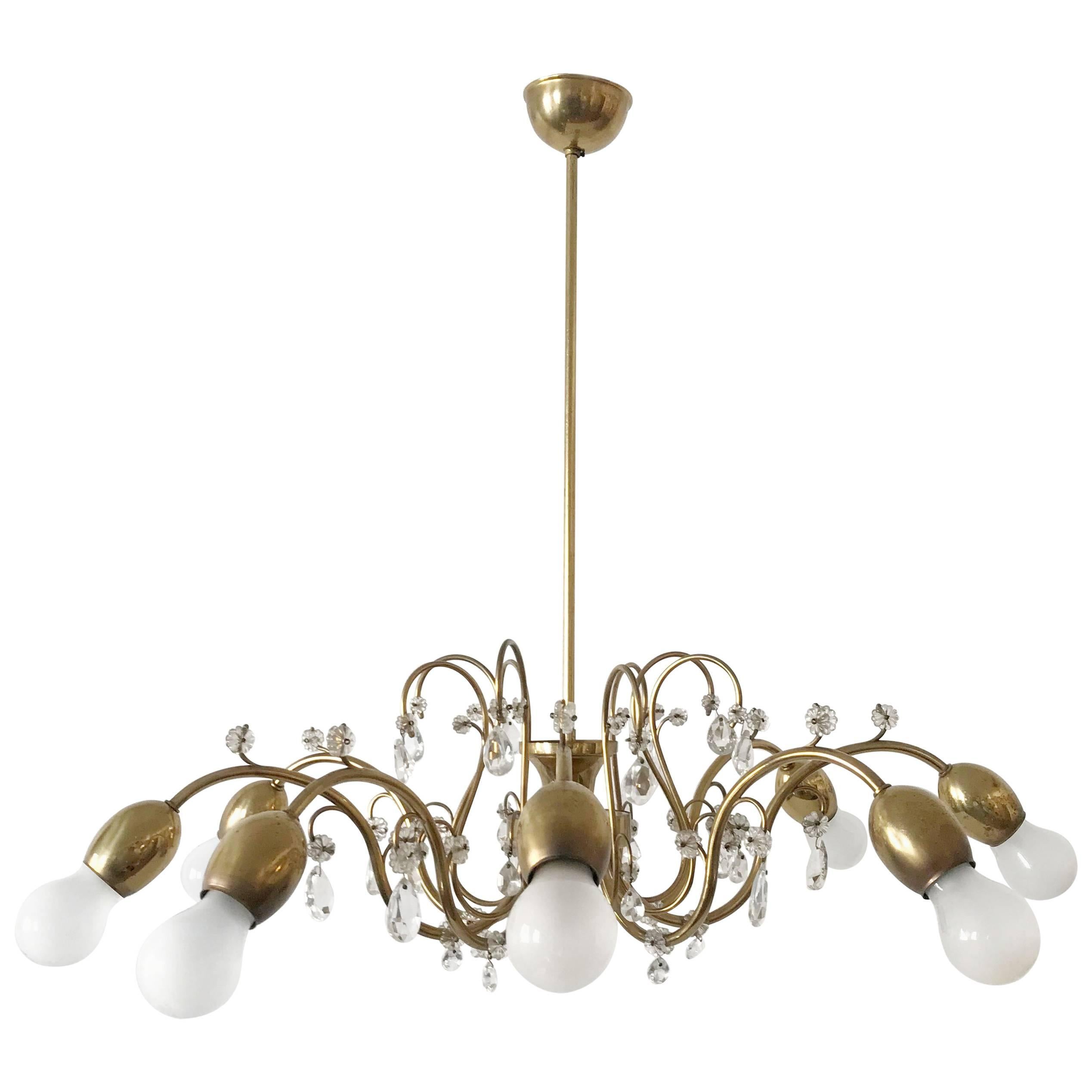 Lampadario Sputnik a otto braccia o lampada a sospensione Bud di J. &L. Lobmeyr, Vienna