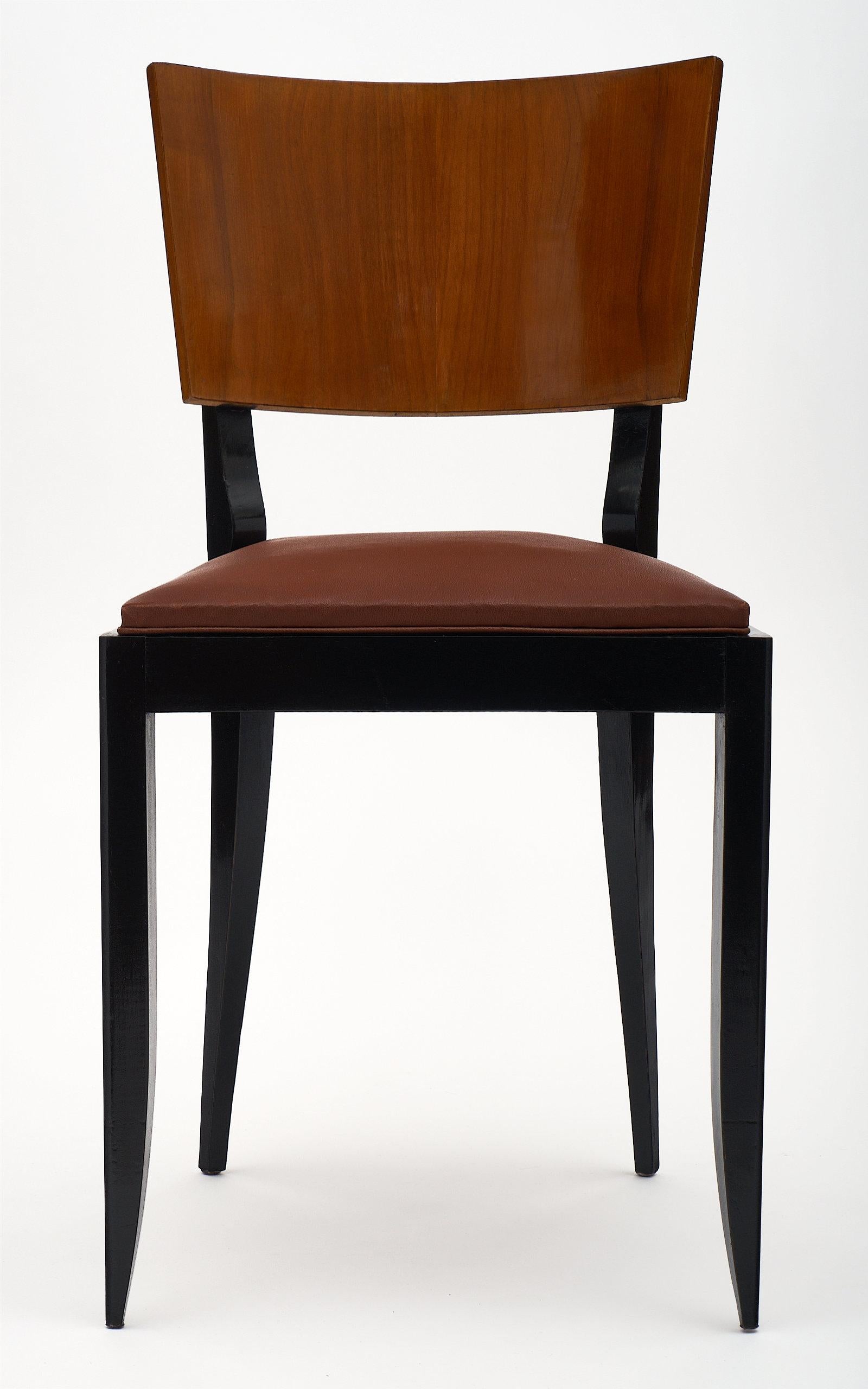 French Eight Art Deco Period Dining Chairs