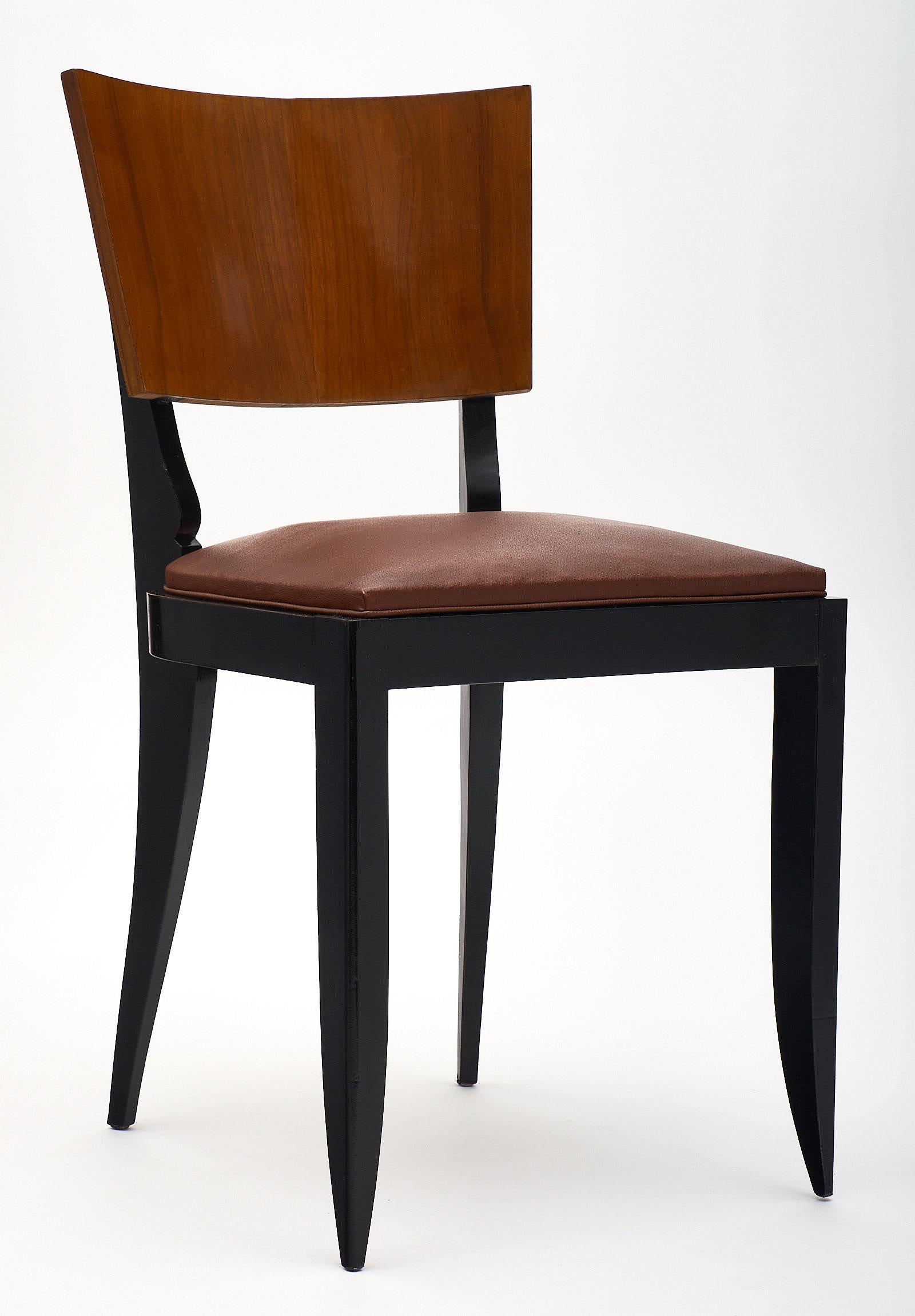 Eight Art Deco Period Dining Chairs In Good Condition In Austin, TX