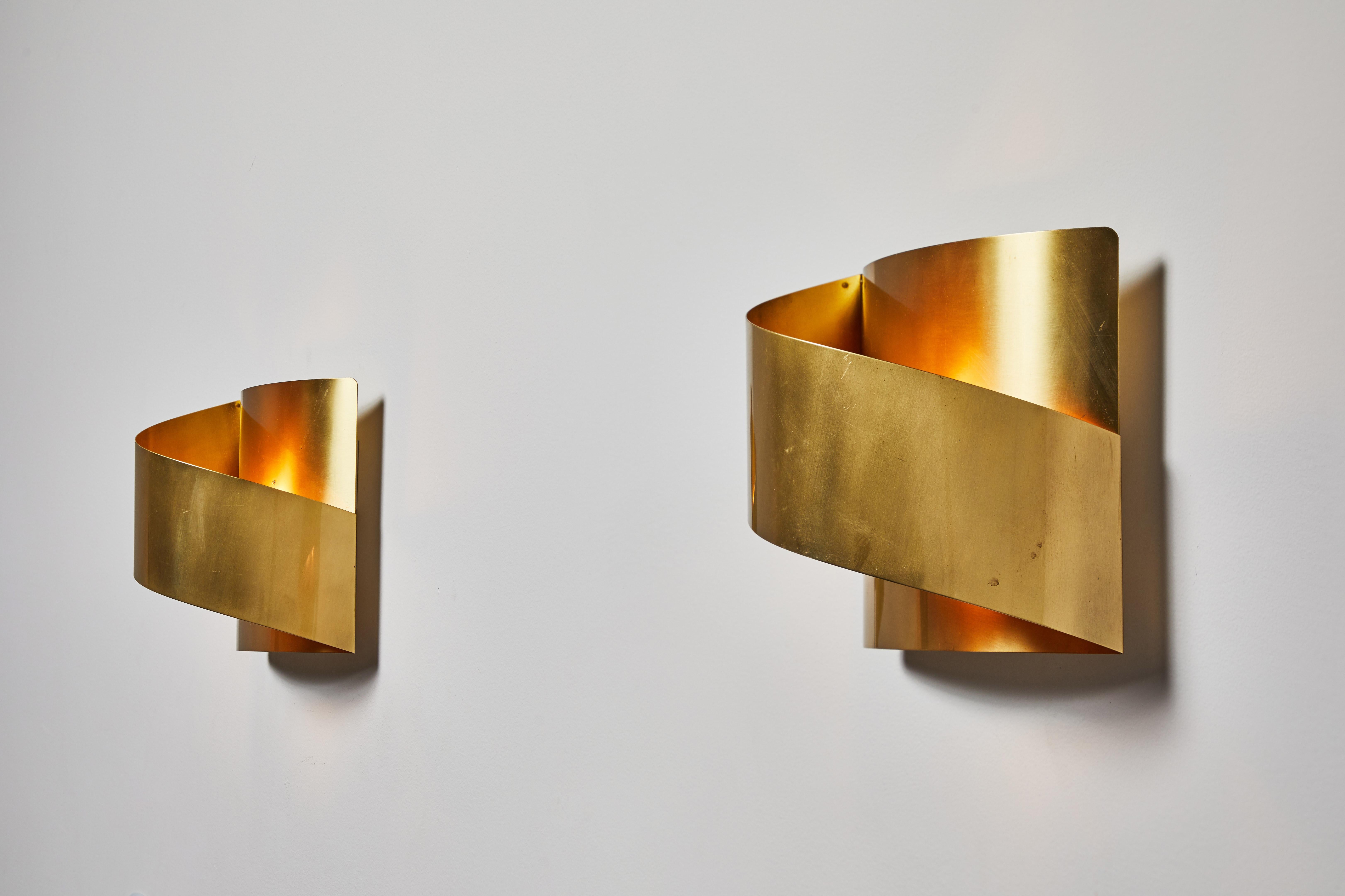 Bandet Sconces by Peter Celsing for Falkenbergs Belysning In Good Condition For Sale In Los Angeles, CA