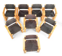 Eight Braided Straps Armchairs, Rud Thygesen and Johnny Sørensen