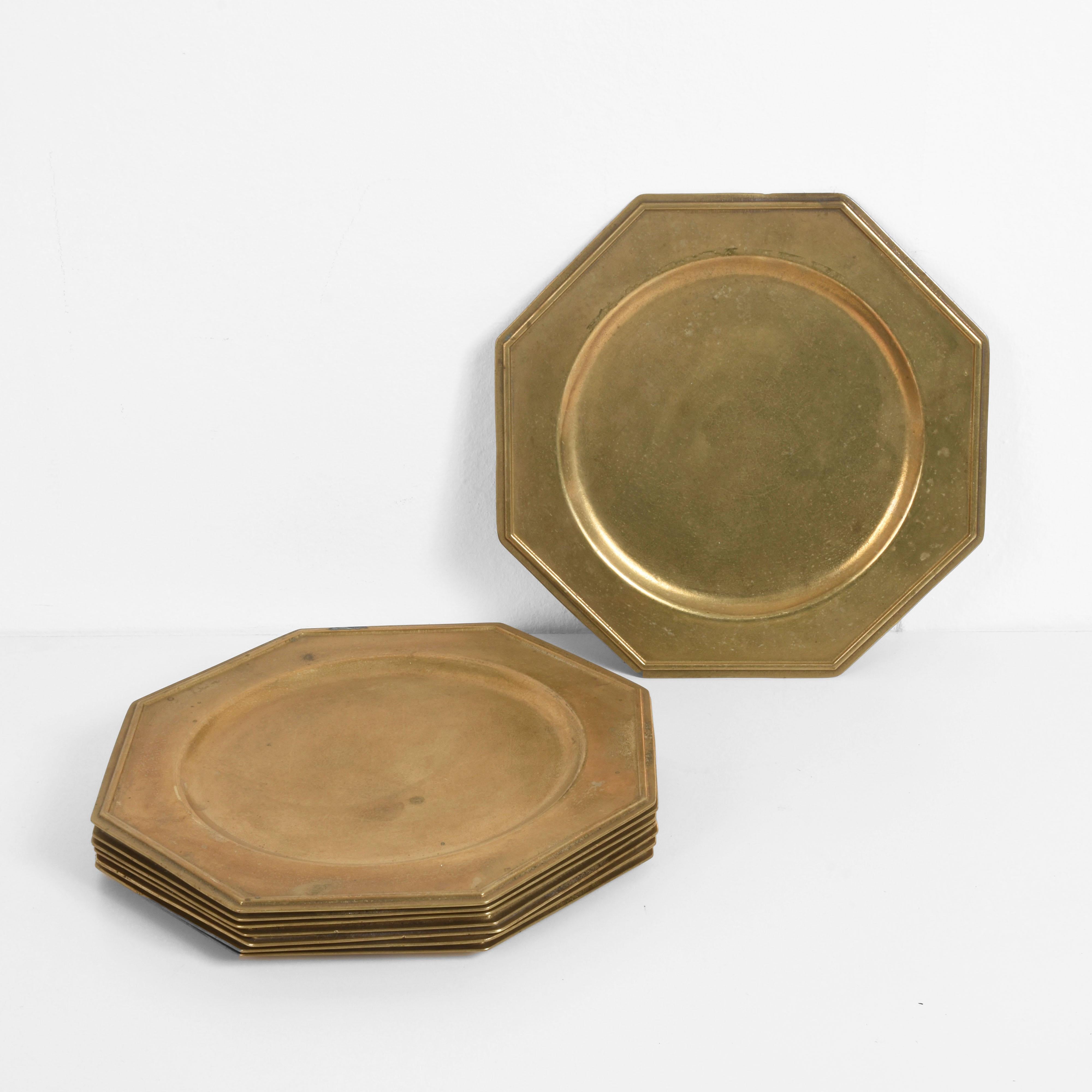 bronze charger plates