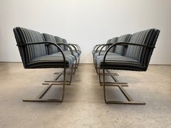 Eight Bronze "Brno" Chairs by Mies van der Rohe for Knoll