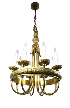 Eight Candle Masonic Chandelier