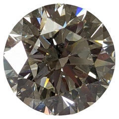Eight Carat K VS2 Round Brilliant Diamond, Triple Excellent, GIA