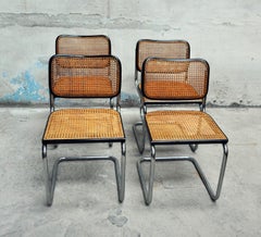 Eight Cesca Model Chairs by Marcel Breuer for Knoll, 1970s