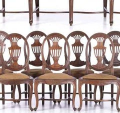 Eight chairs and sofas, King Jose style Queen Maria style pau-oleo wood, 18th C.