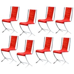 Vintage Eight Chairs by Pierre Cardin for Maison Jansen, 1970s