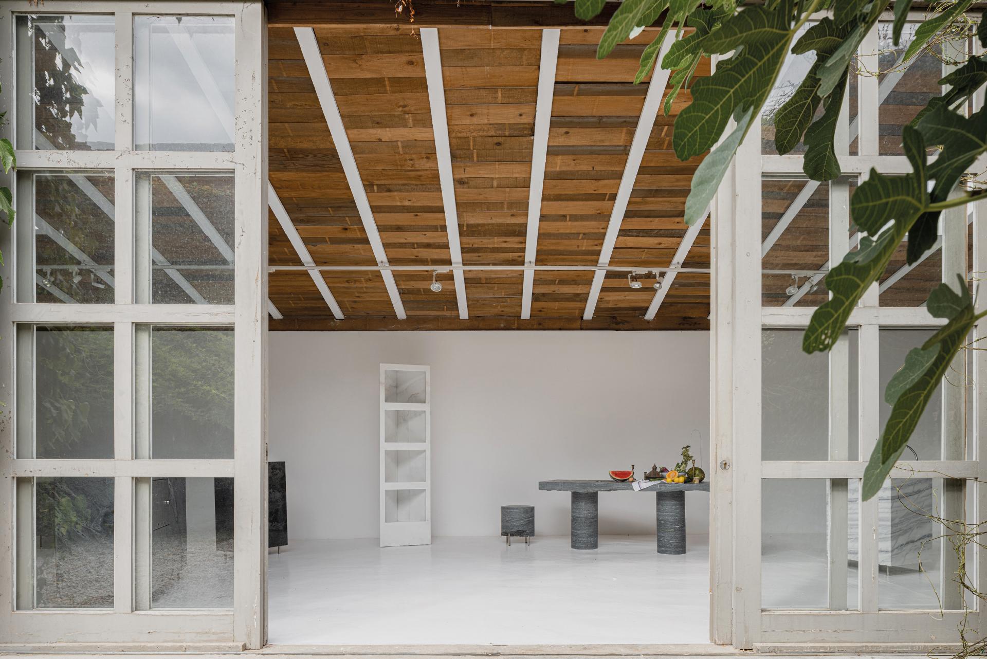 Eight Contemporary Marble Outdoor Stools by Sam Chermayeff Outdoor Kitchen In New Condition For Sale In Barcelona, ES