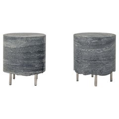 Eight Contemporary Marble Outdoor Stools by Sam Chermayeff Outdoor Kitchen