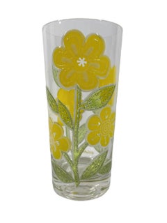 Eight Culver, LTD Mid-Century Highball Glasses in the "Petite Fleur" Pattern