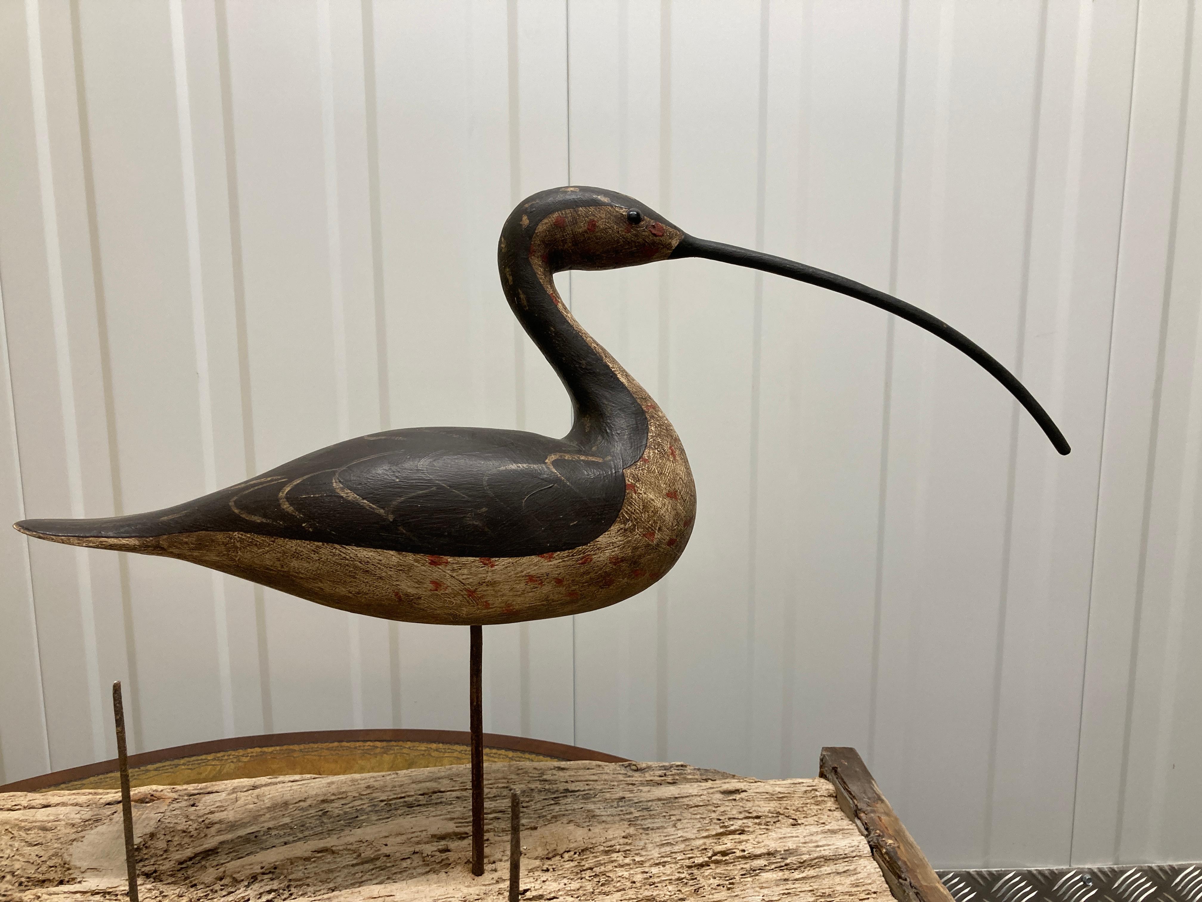 Hand-Carved Eight Curlews by Guy Taplin For Sale