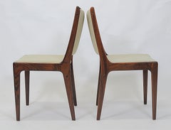 Eight Restored Customizable Johannes Andersen Rosewood Dining Chairs