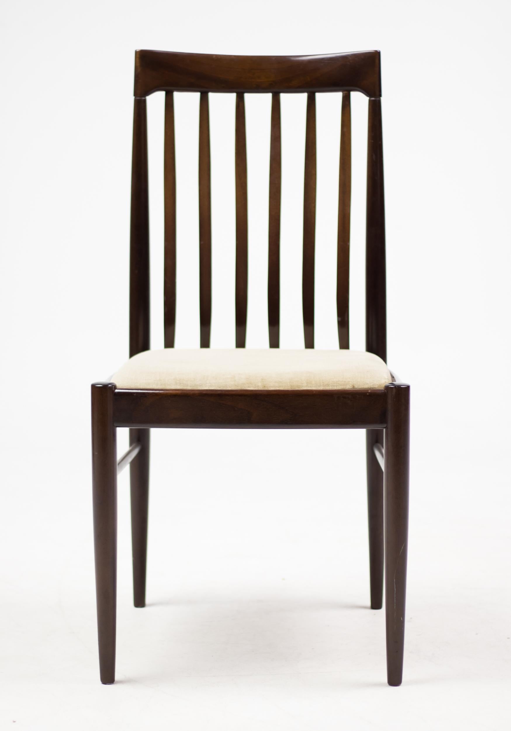 Eight Danish Dining Chairs by H.W. Klein in Mahogany In Good Condition In Dronten, NL