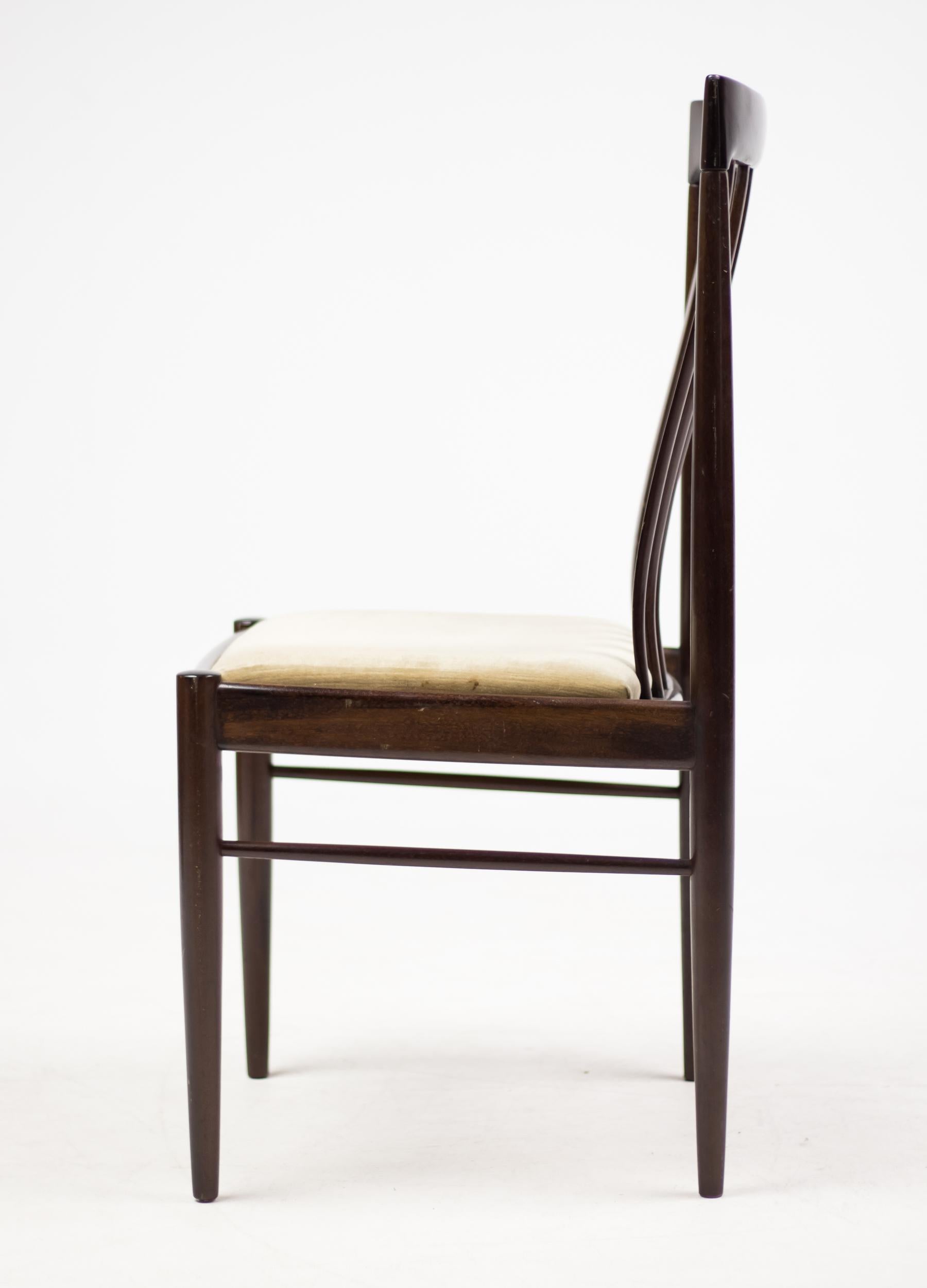 Mid-20th Century Eight Danish Dining Chairs by H.W. Klein in Mahogany