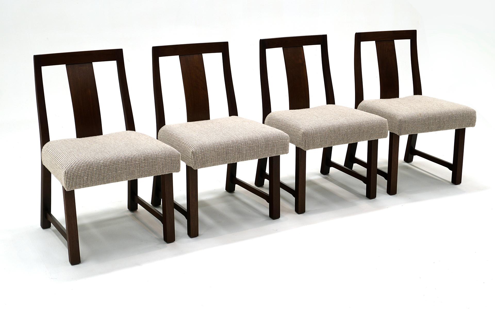 Mid-Century Modern Eight Dining Chairs by Edward Wormley for Dunbar For Sale