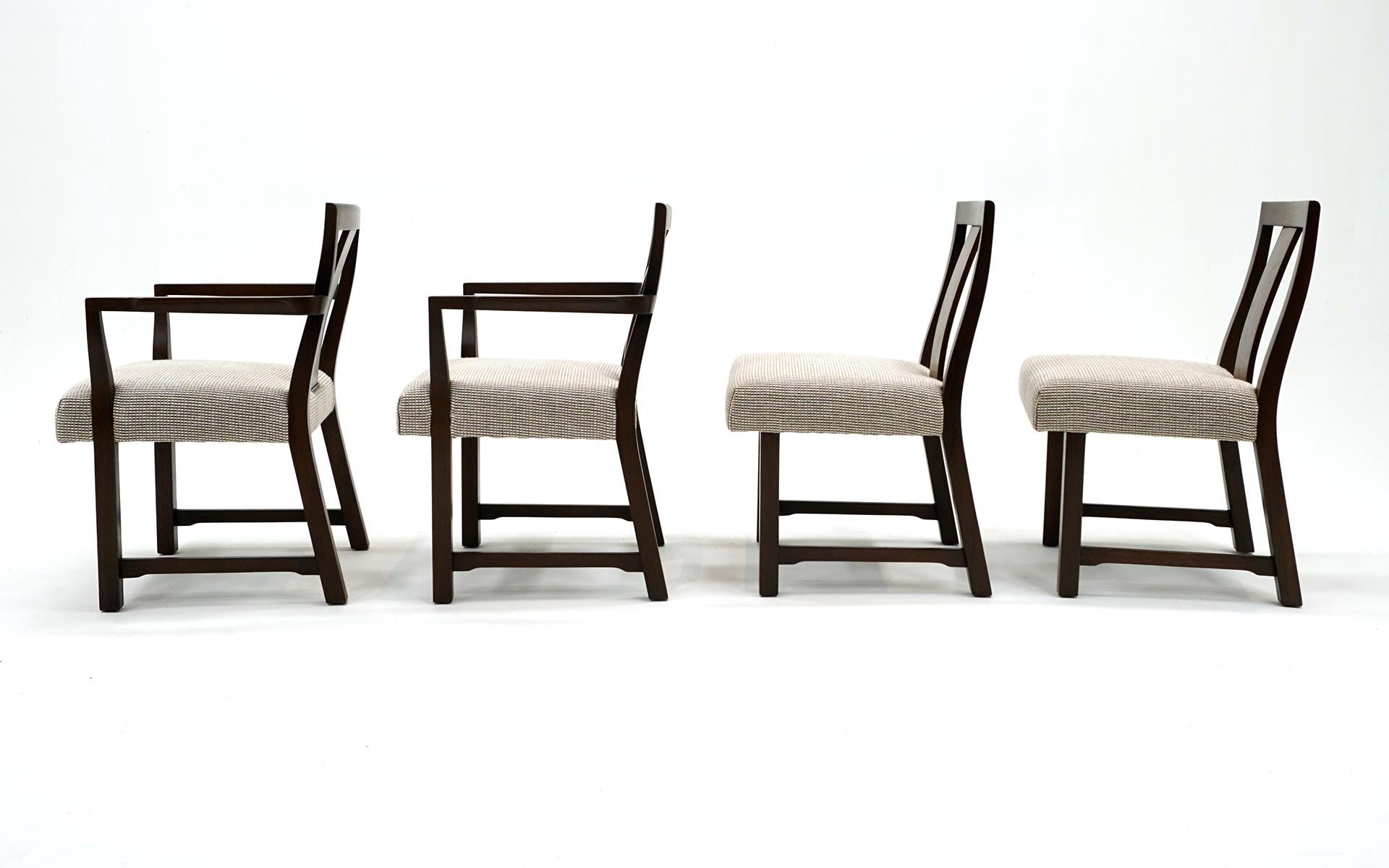 Eight Dining Chairs by Edward Wormley for Dunbar In Excellent Condition For Sale In Kansas City, MO