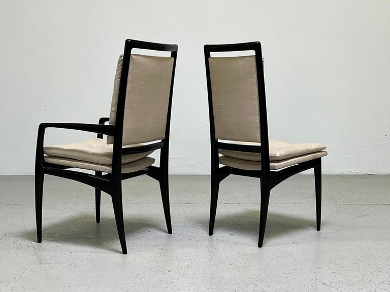 Eight Dining Chairs by Vladimir Kagan For Sale 8