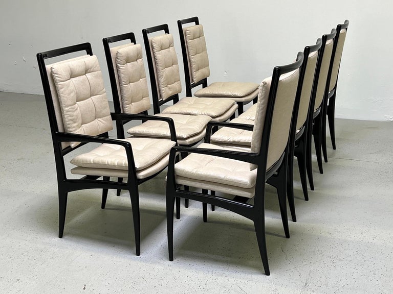 Eight Dining Chairs by Vladimir Kagan For Sale 1