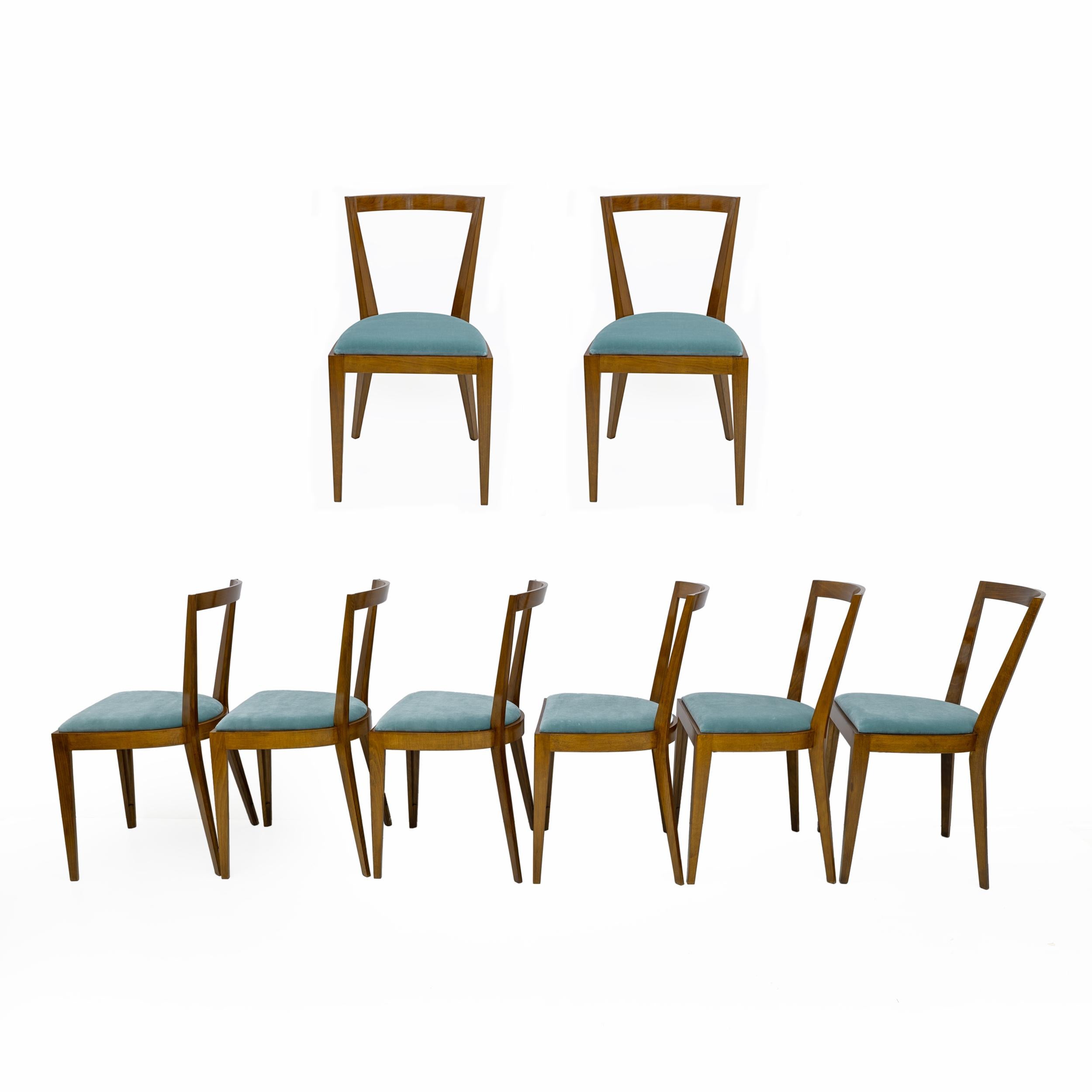 Ocho sillas de comedor PONTI 940 de Gio Ponti para BBB Italia en venta 3