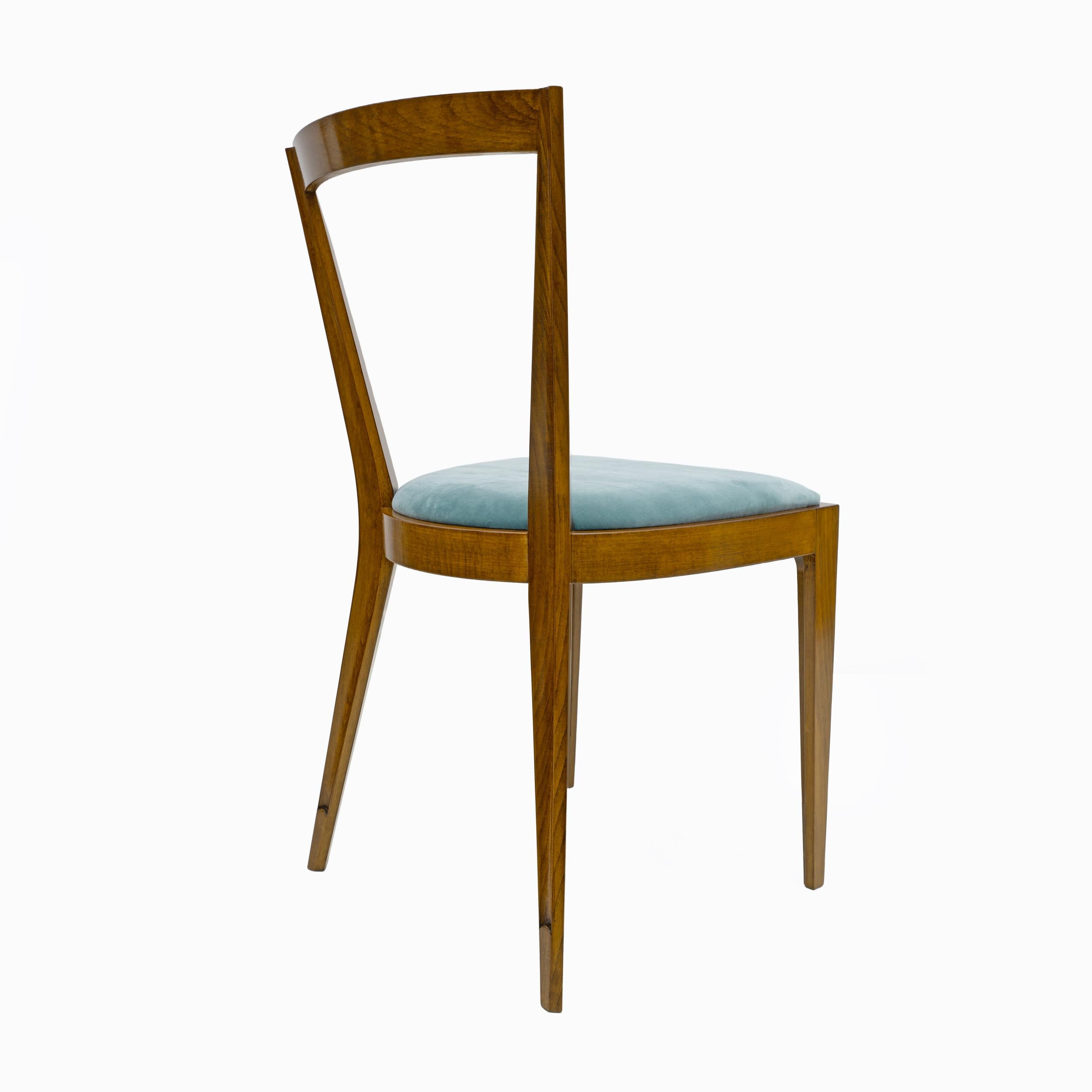 Ocho sillas de comedor PONTI 940 de Gio Ponti para BBB Italia en venta 1