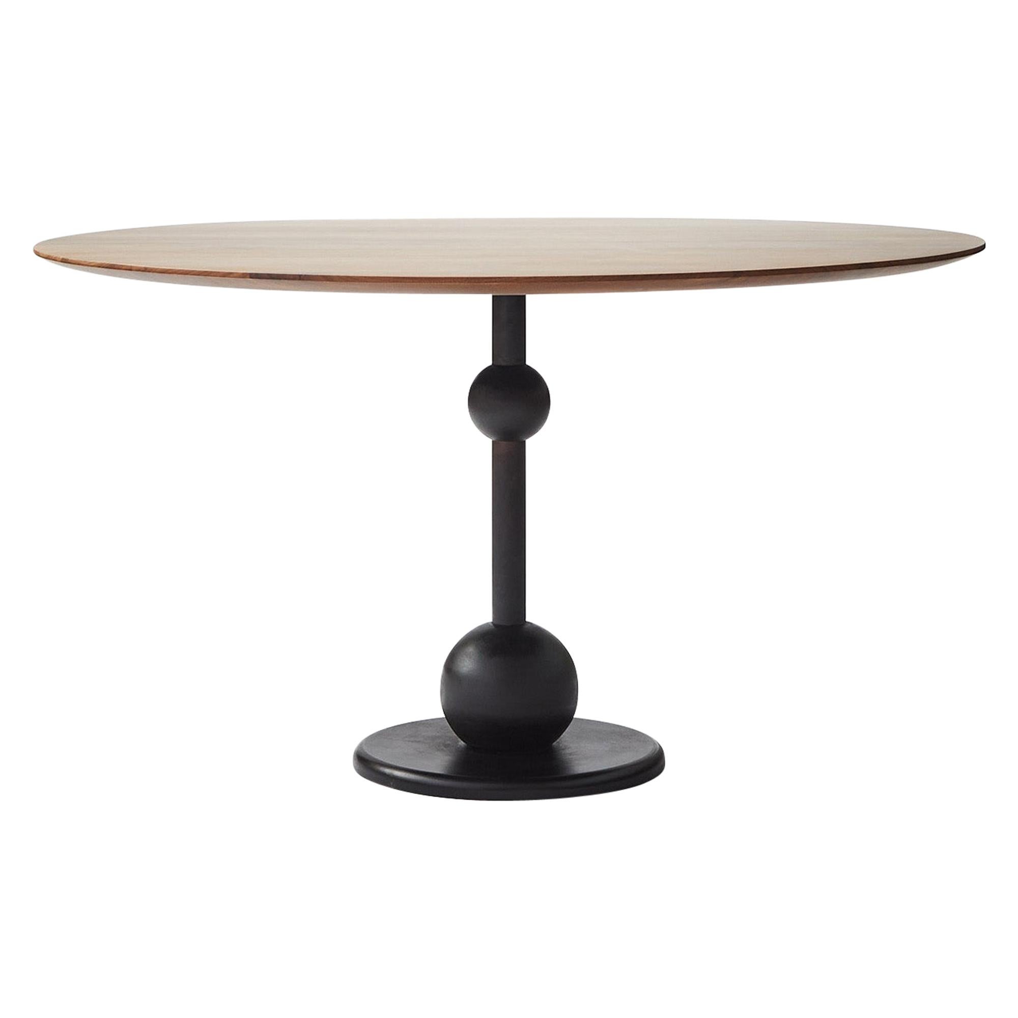 Eight Dining Table in Wood/ Steel by Louise Liljencrantz, Sweden For Sale