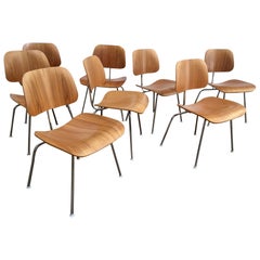 Eight Dining Chairs Designed by Ray and Charles Eames for Herman Miller