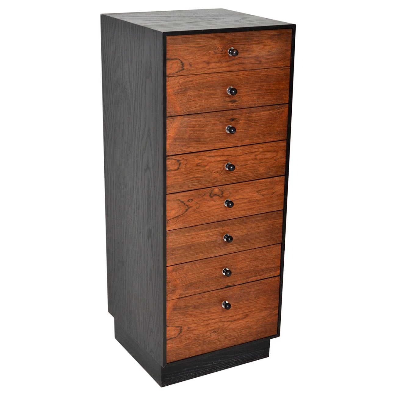 Eight Drawer Chest of Drawers or Jewelry Chest in Rosewood by Harvey Probber